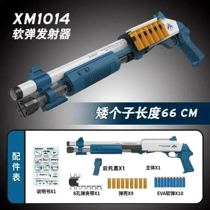  XM1014 Soft Bullet Shell Ejection Toy Gun Manual Airsoft Rifle Foam Darts Blaster for Adults and Boys -  ToylandEU™