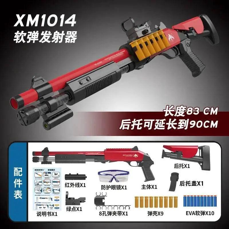  XM1014 Soft Bullet Shell Ejection Toy Gun Manual Airsoft Rifle Foam Darts Blaster for Adults and Boys -  ToylandEU™