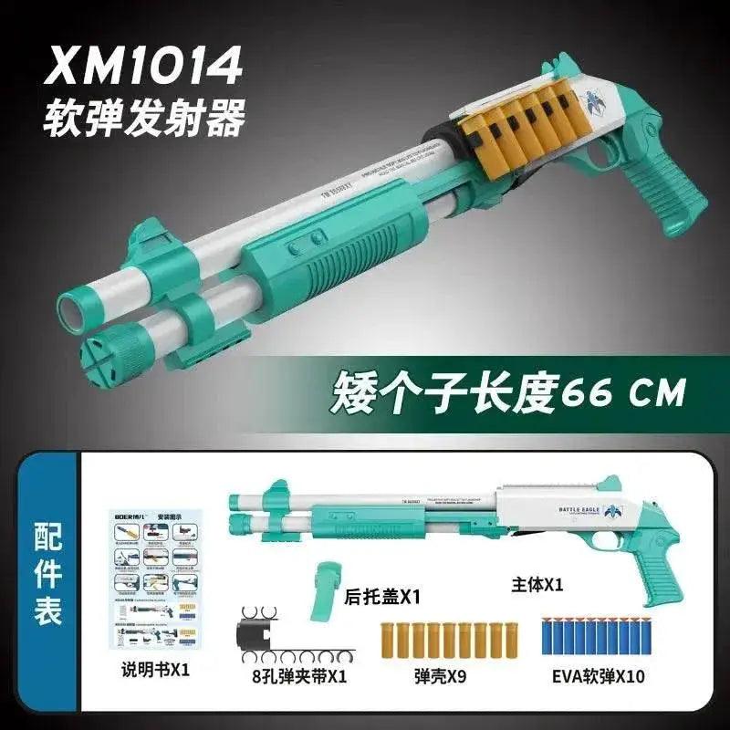  XM1014 Soft Bullet Shell Ejection Toy Gun Manual Airsoft Rifle Foam Darts Blaster for Adults and Boys -  ToylandEU™