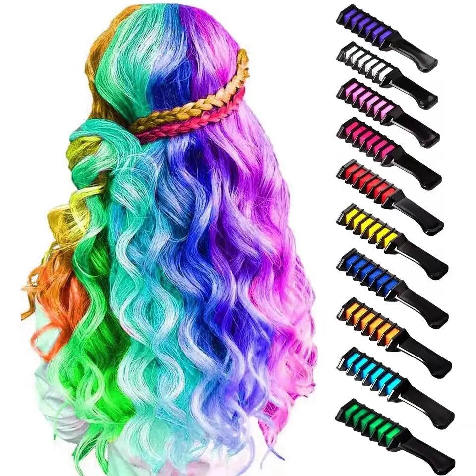  Kids Colorful Hair Dye Comb Set For Creative Play Fun -  ToylandEU™