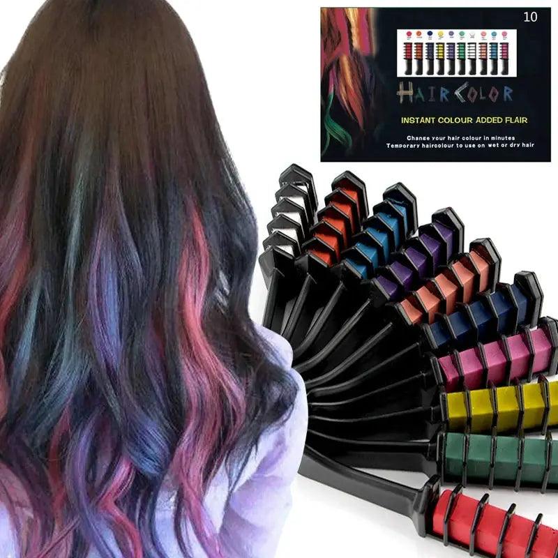  Kids Colorful Hair Dye Comb Set For Creative Play Fun -  ToylandEU™