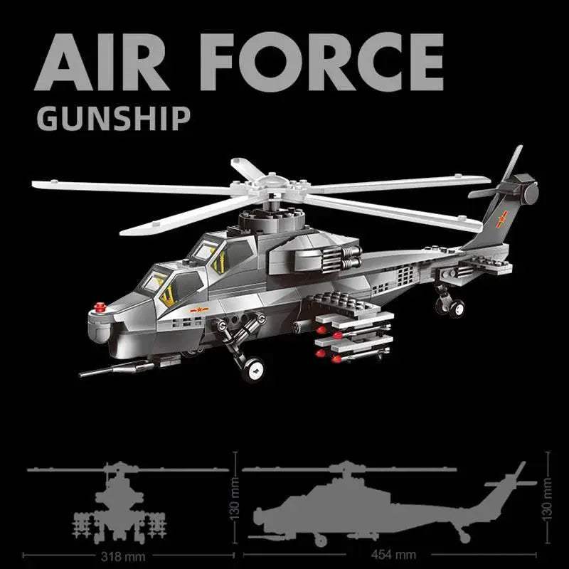  Toy Mustang Plane Helicopter Building Block Gift -  ToylandEU™