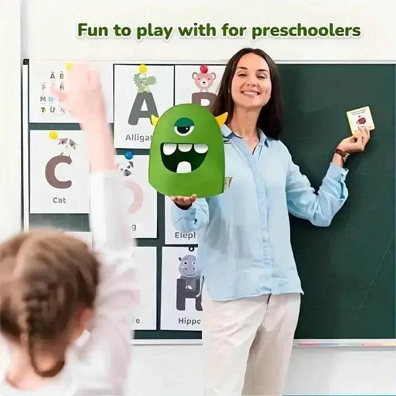  Montessori Alphabet Toy Set 231 Piece Felt Monster ABC Letters With Flash Cards For Preschool Ages 3 To 6 -  ToylandEU™