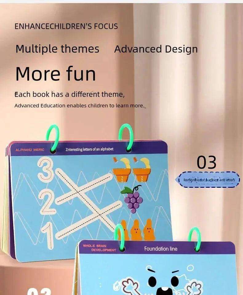  Montessori Magic Drawing Toy Set Pen Control Training Color Shape Math Match Game for Toddlers Educational Toys -  ToylandEU™