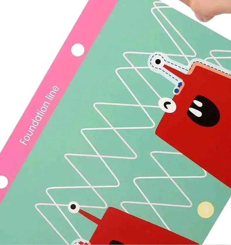  Montessori Magic Drawing Toy Set Pen Control Training Color Shape Math Match Game for Toddlers Educational Toys -  ToylandEU™
