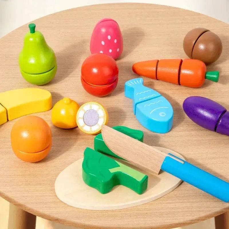  Wooden Kitchen Toy Set For Kids Montessori Pretend Play -  ToylandEU™