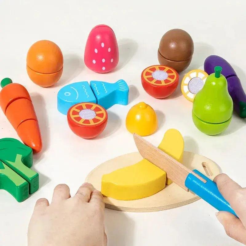  Wooden Kitchen Toy Set For Kids Montessori Pretend Play -  ToylandEU™