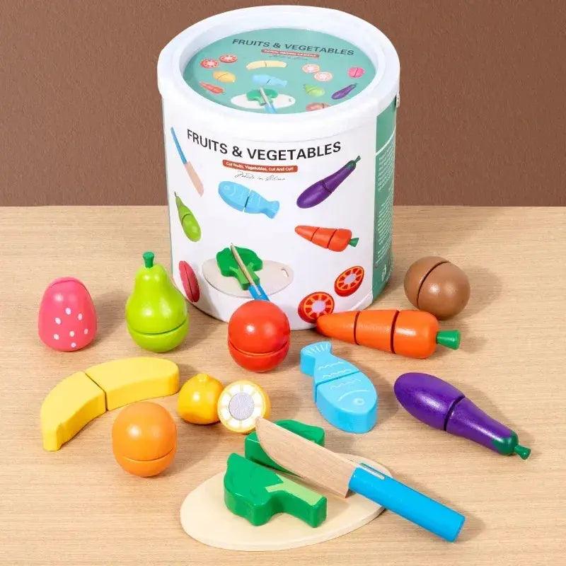  Wooden Kitchen Toy Set For Kids Montessori Pretend Play -  ToylandEU™