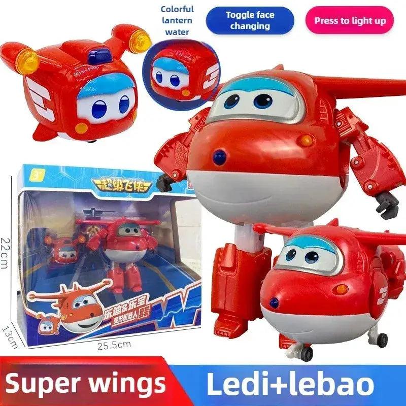  Super Wings Transforming Toys Jett Carl Set Light Up -  ToylandEU™