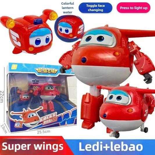  Super Wings Transforming Toys Jett Carl Set Light Up -  ToylandEU™