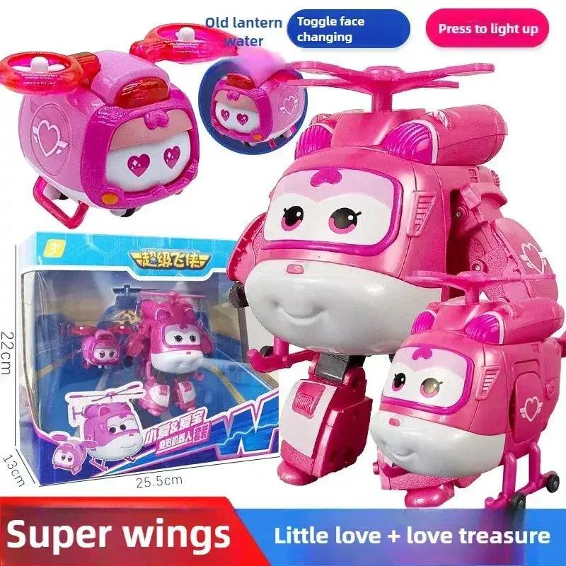  Super Wings Transforming Toys Jett Carl Set Light Up -  ToylandEU™