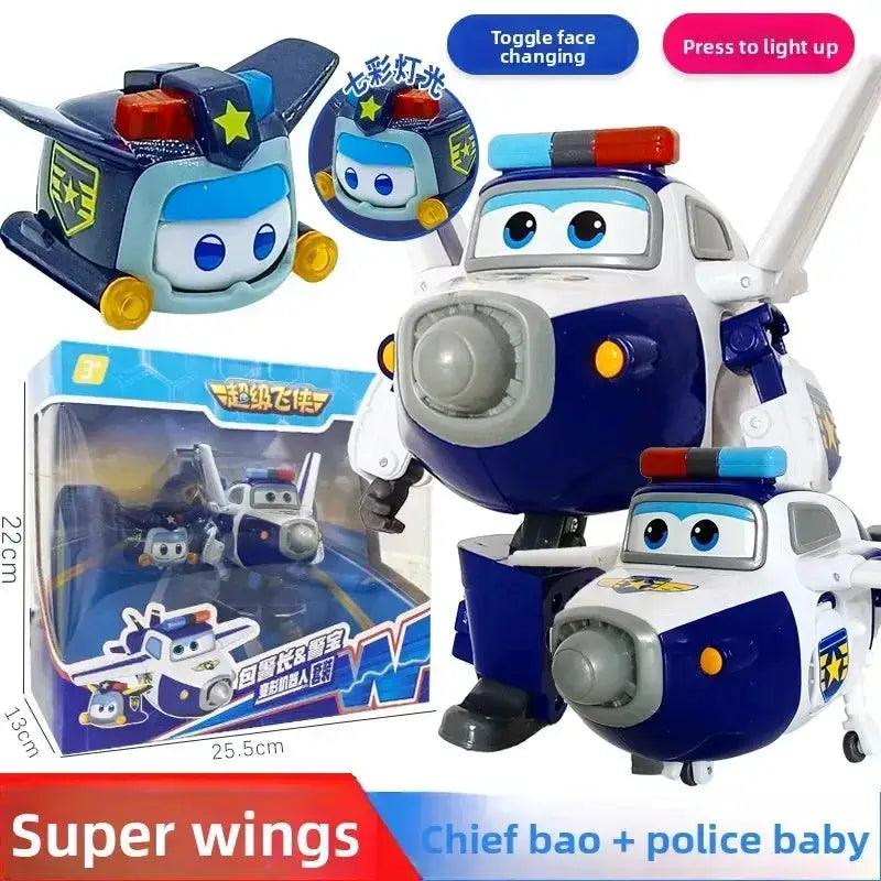  Super Wings Transforming Toys Jett Carl Set Light Up -  ToylandEU™