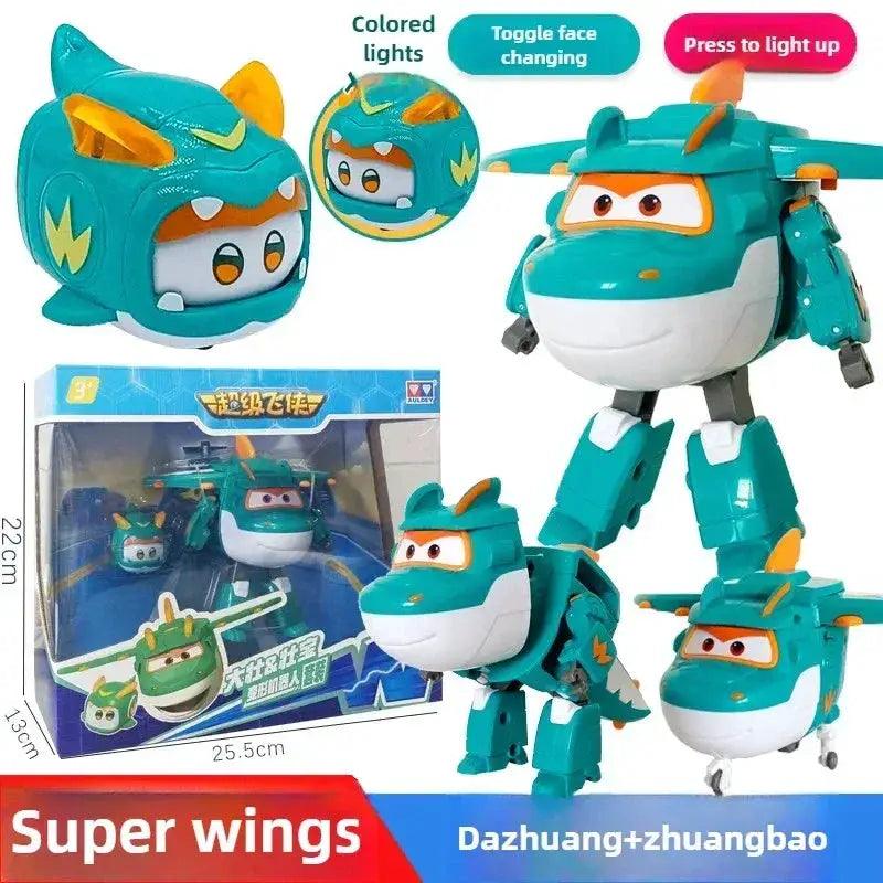  Super Wings Transforming Toys Jett Carl Set Light Up -  ToylandEU™