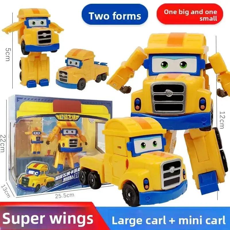  Super Wings Transforming Toys Jett Carl Set Light Up -  ToylandEU™