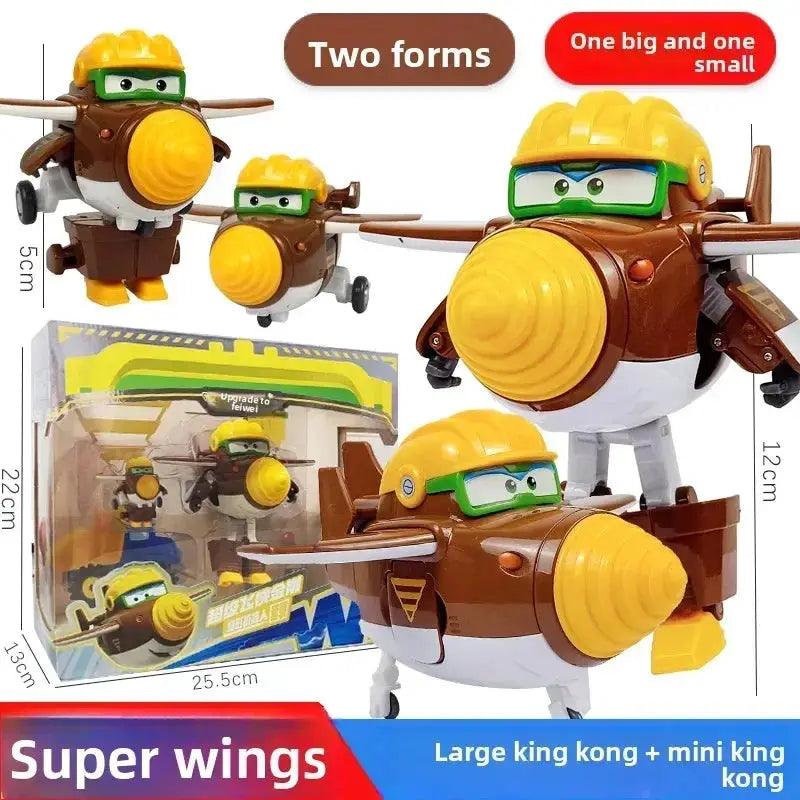  Super Wings Transforming Toys Jett Carl Set Light Up -  ToylandEU™