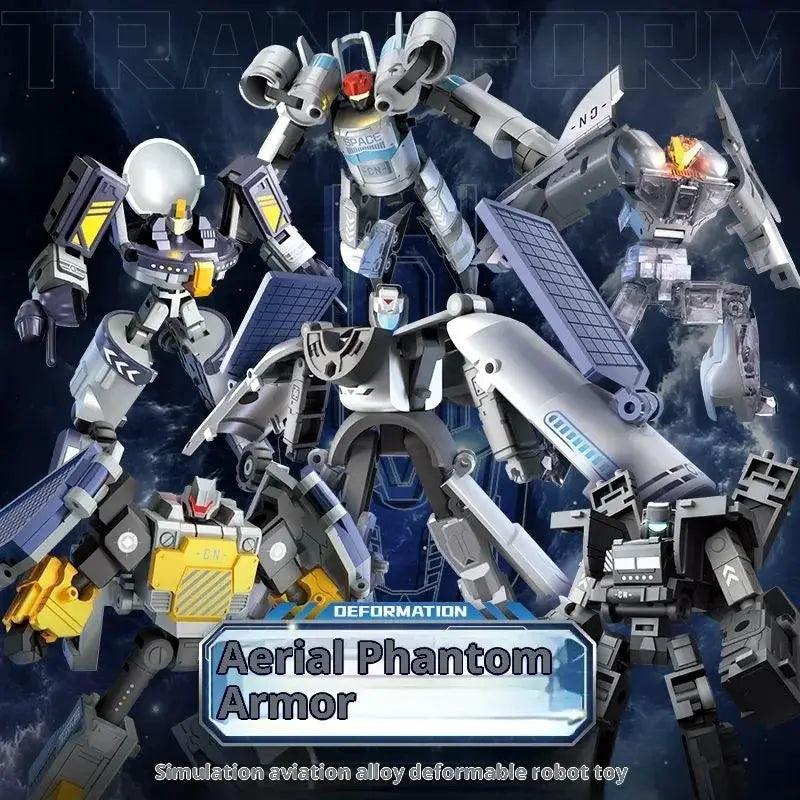  Transforming Robot Space Shuttle Six In One Mecha Model -  ToylandEU™