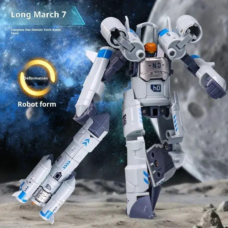  Transforming Robot Space Shuttle Six In One Mecha Model -  ToylandEU™