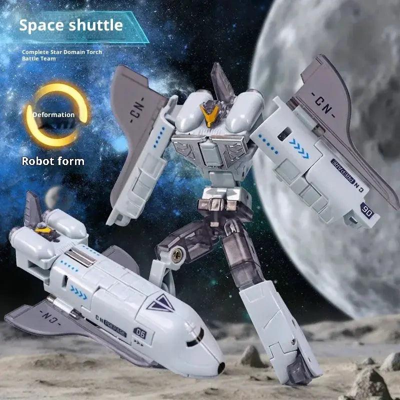  Transforming Robot Space Shuttle Six In One Mecha Model -  ToylandEU™