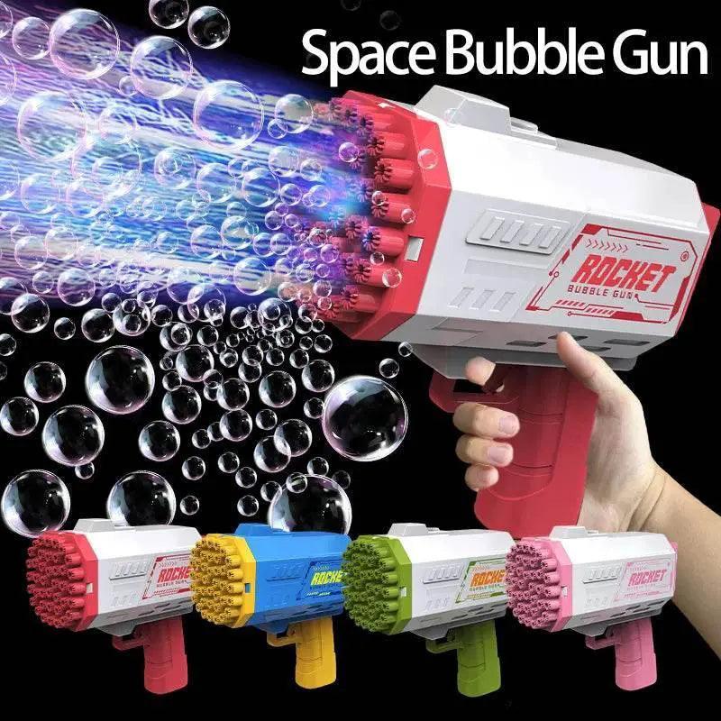  40 Hole Children's Bubble Gun Continuous Bubbles Outdoor Toy for Birthday and Wedding Parties Excluding Bubble Liquid and Battery -  ToylandEU™