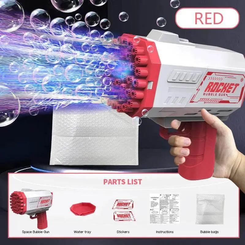  40 Hole Children's Bubble Gun Continuous Bubbles Outdoor Toy for Birthday and Wedding Parties Excluding Bubble Liquid and Battery -  ToylandEU™