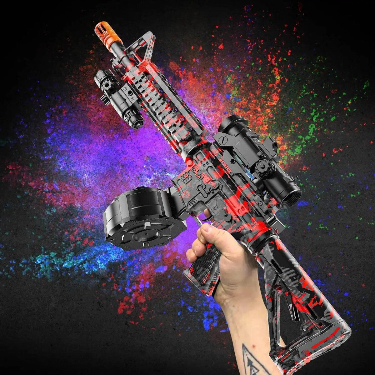  Blaster With Drum Automatic Dual Mode Blaster For Outdoor Activities Perfect For Team Games And Christmas Gifts -  ToylandEU™