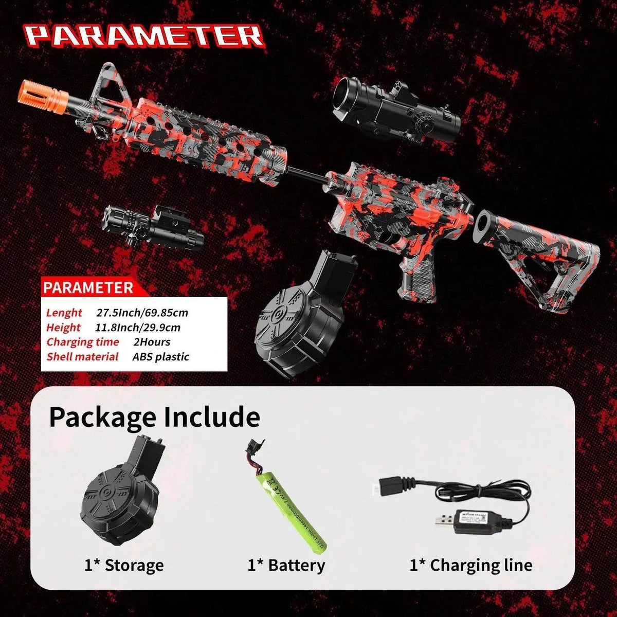  Blaster With Drum Automatic Dual Mode Blaster For Outdoor Activities Perfect For Team Games And Christmas Gifts -  ToylandEU™