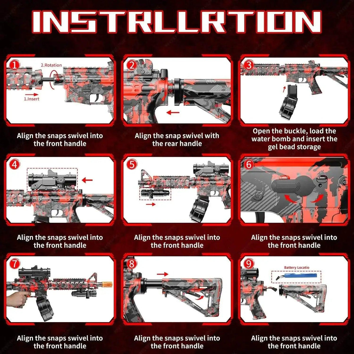  Blaster With Drum Automatic Dual Mode Blaster For Outdoor Activities Perfect For Team Games And Christmas Gifts -  ToylandEU™