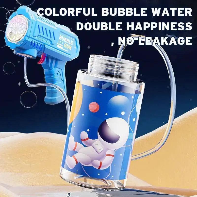  Full Automatic Space Bubble Blowing Toy Bubble Gun Outdoor Bubble Machine Gift Toy Without Bubble Water -  ToylandEU™