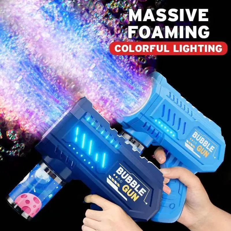  Full Automatic Space Bubble Blowing Toy Bubble Gun Outdoor Bubble Machine Gift Toy Without Bubble Water -  ToylandEU™