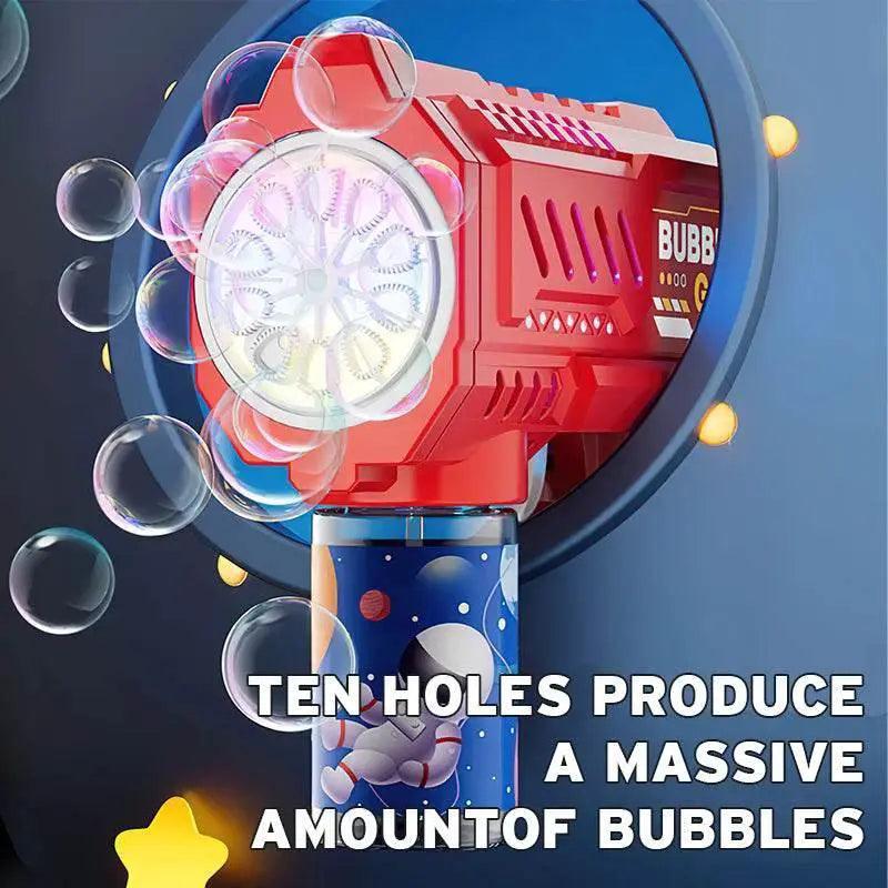  Full Automatic Space Bubble Blowing Toy Bubble Gun Outdoor Bubble Machine Gift Toy Without Bubble Water -  ToylandEU™