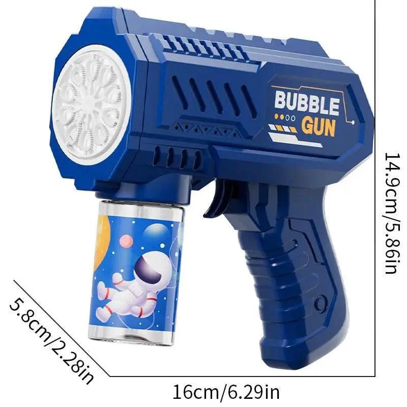  Full Automatic Space Bubble Blowing Toy Bubble Gun Outdoor Bubble Machine Gift Toy Without Bubble Water -  ToylandEU™