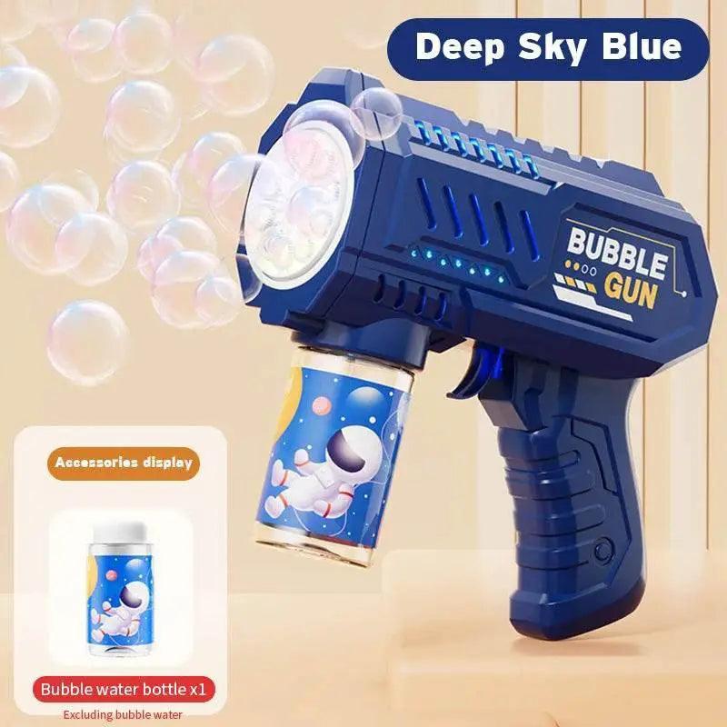  Full Automatic Space Bubble Blowing Toy Bubble Gun Outdoor Bubble Machine Gift Toy Without Bubble Water -  ToylandEU™