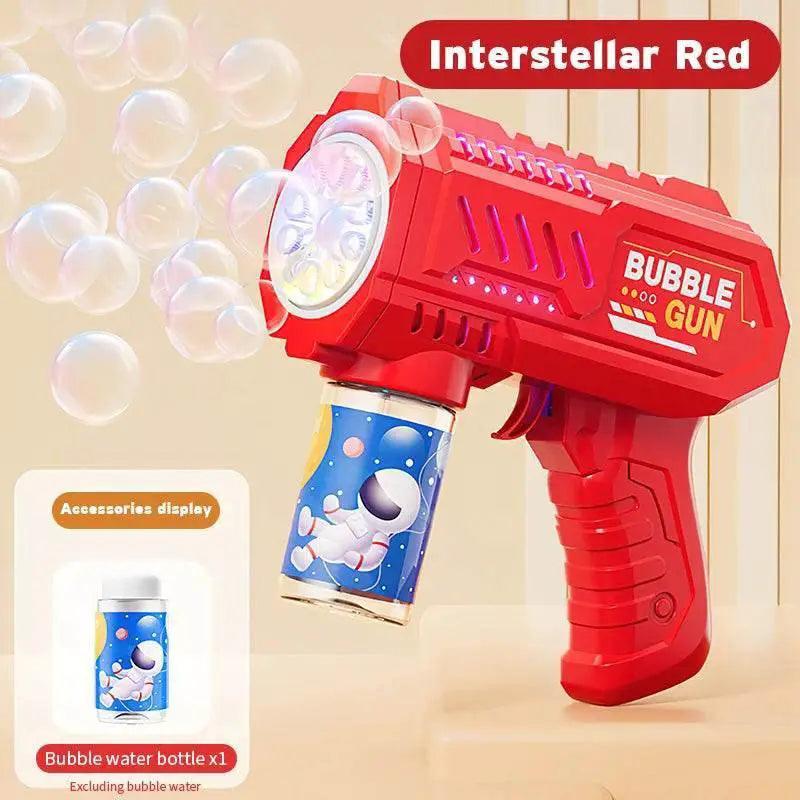  Full Automatic Space Bubble Blowing Toy Bubble Gun Outdoor Bubble Machine Gift Toy Without Bubble Water -  ToylandEU™
