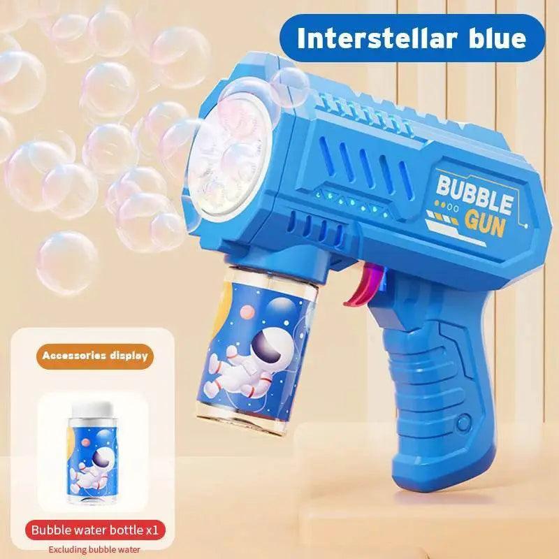  Full Automatic Space Bubble Blowing Toy Bubble Gun Outdoor Bubble Machine Gift Toy Without Bubble Water -  ToylandEU™