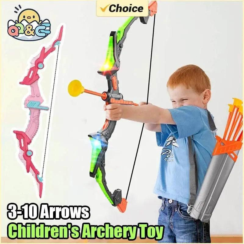  Kids Archery Set Bow and Arrow Light-up Recurve Toy -  ToylandEU™