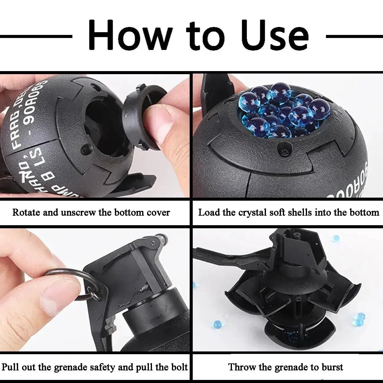  Reusable Airsoft Grenade Set With Smoke Effects And Variety -  ToylandEU™