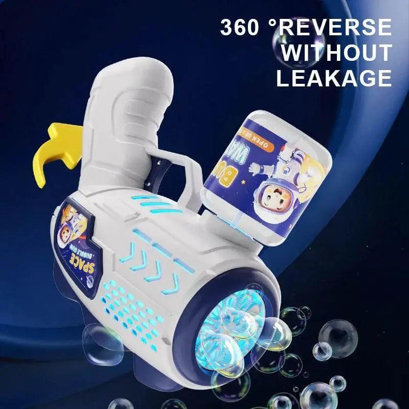  Space Astronauts Fully Automatic Bubble Gun Rocket Bubbles Machine Toy with Bubble Liquid for Kids Gift -  ToylandEU™