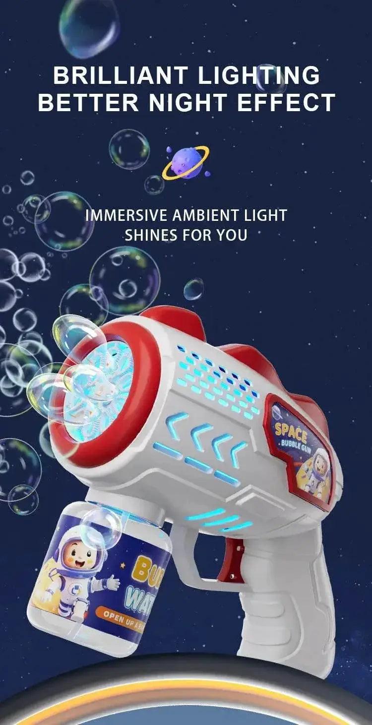  Space Astronauts Fully Automatic Bubble Gun Rocket Bubbles Machine Toy with Bubble Liquid for Kids Gift -  ToylandEU™
