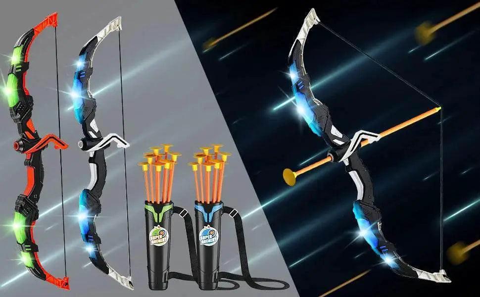  VATOS 2X Bow Arrow Guns Toy For Kids LED Light Up Game -  ToylandEU™