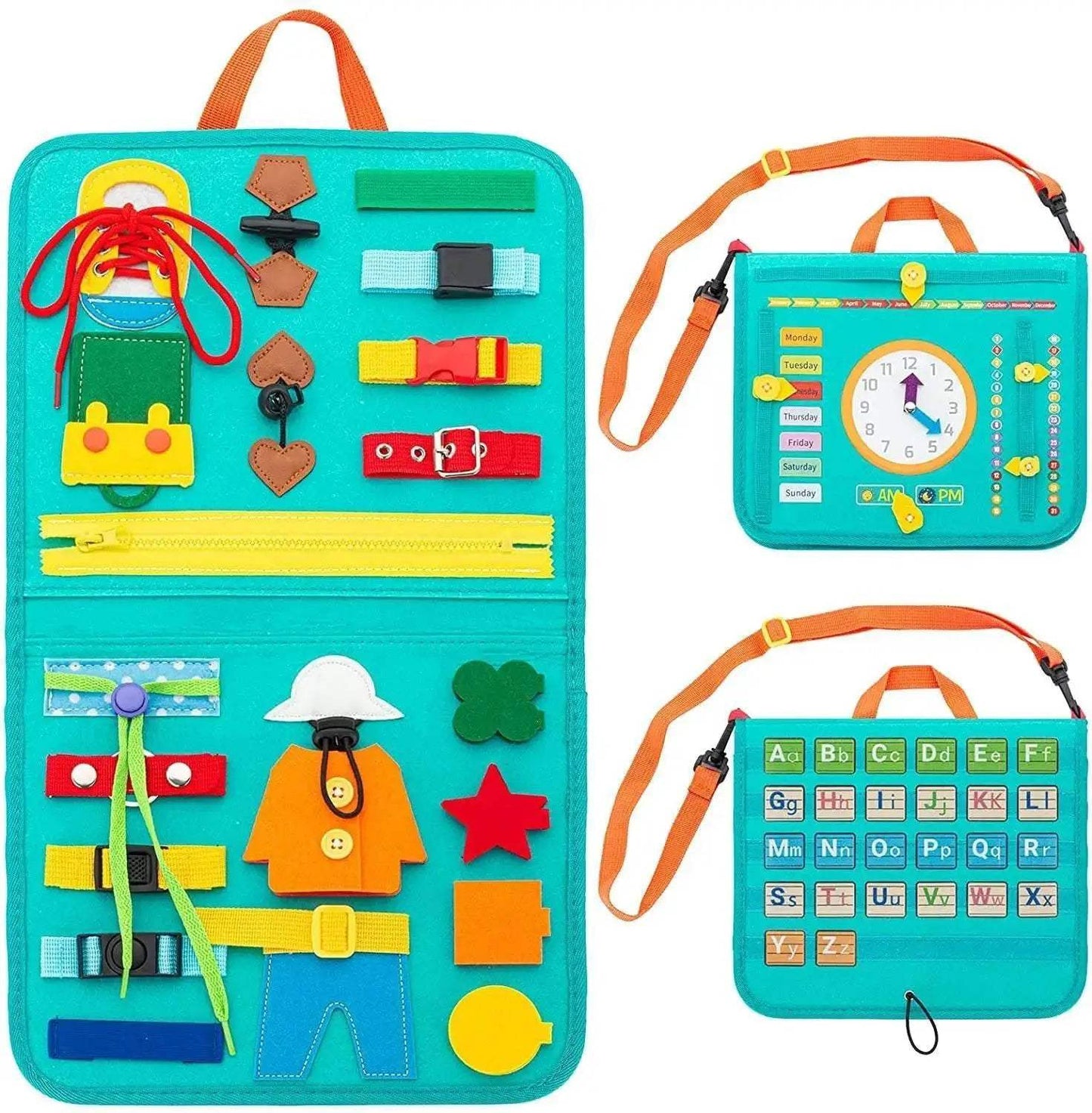 High-Quality Montessori Busy Board with Sensory Activities for Toddler Fine Motor Skill Development - ToylandEU