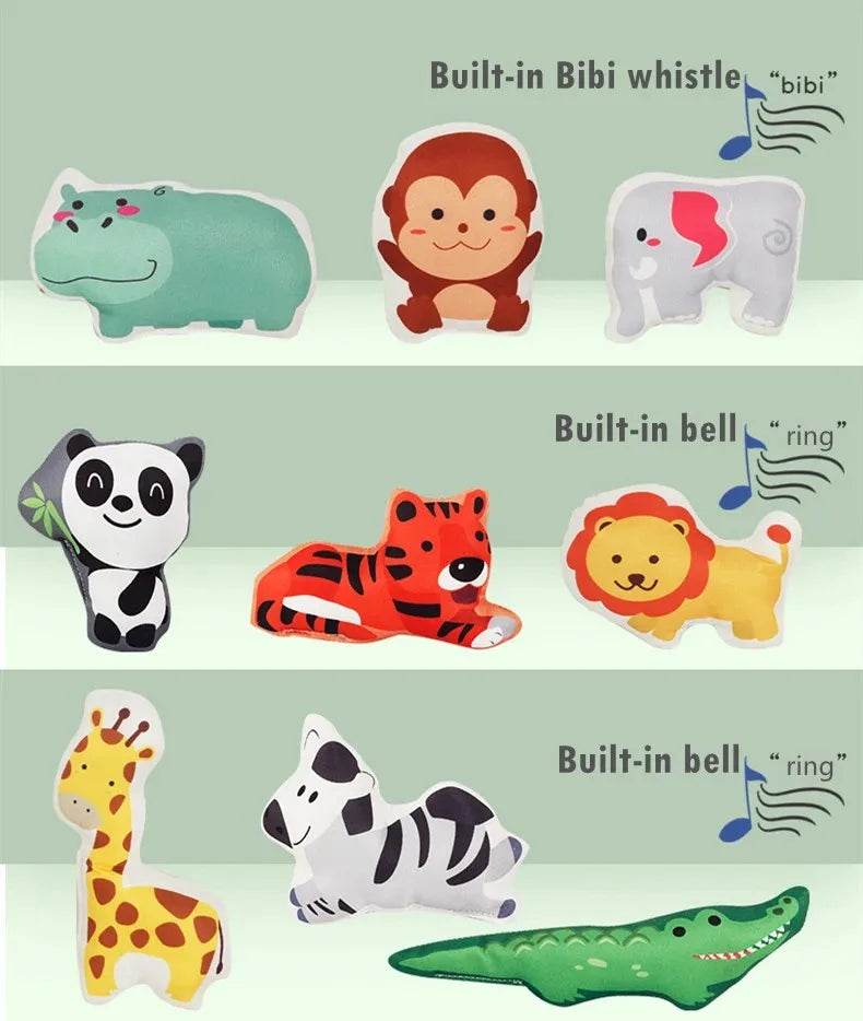 Soft Montessori Car Toy Set with Interactive Sound Rattle for Babies 12 to 18 Months - ToylandEU