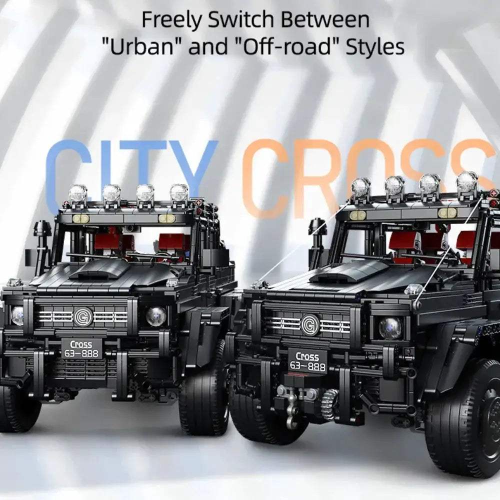ToylinX 6x6 Off Road Building Blocks Truck Kit Scale - ToylandEU