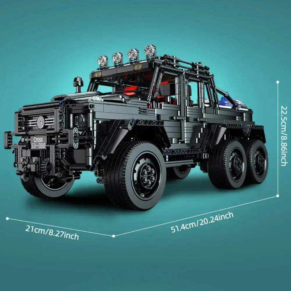 ToylinX 6x6 Off Road Building Blocks Truck Kit Scale - ToylandEU