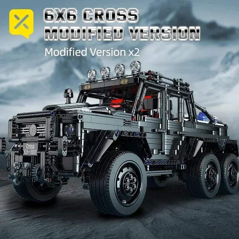ToylinX 6x6 Off Road Building Blocks Truck Kit Scale - ToylandEU