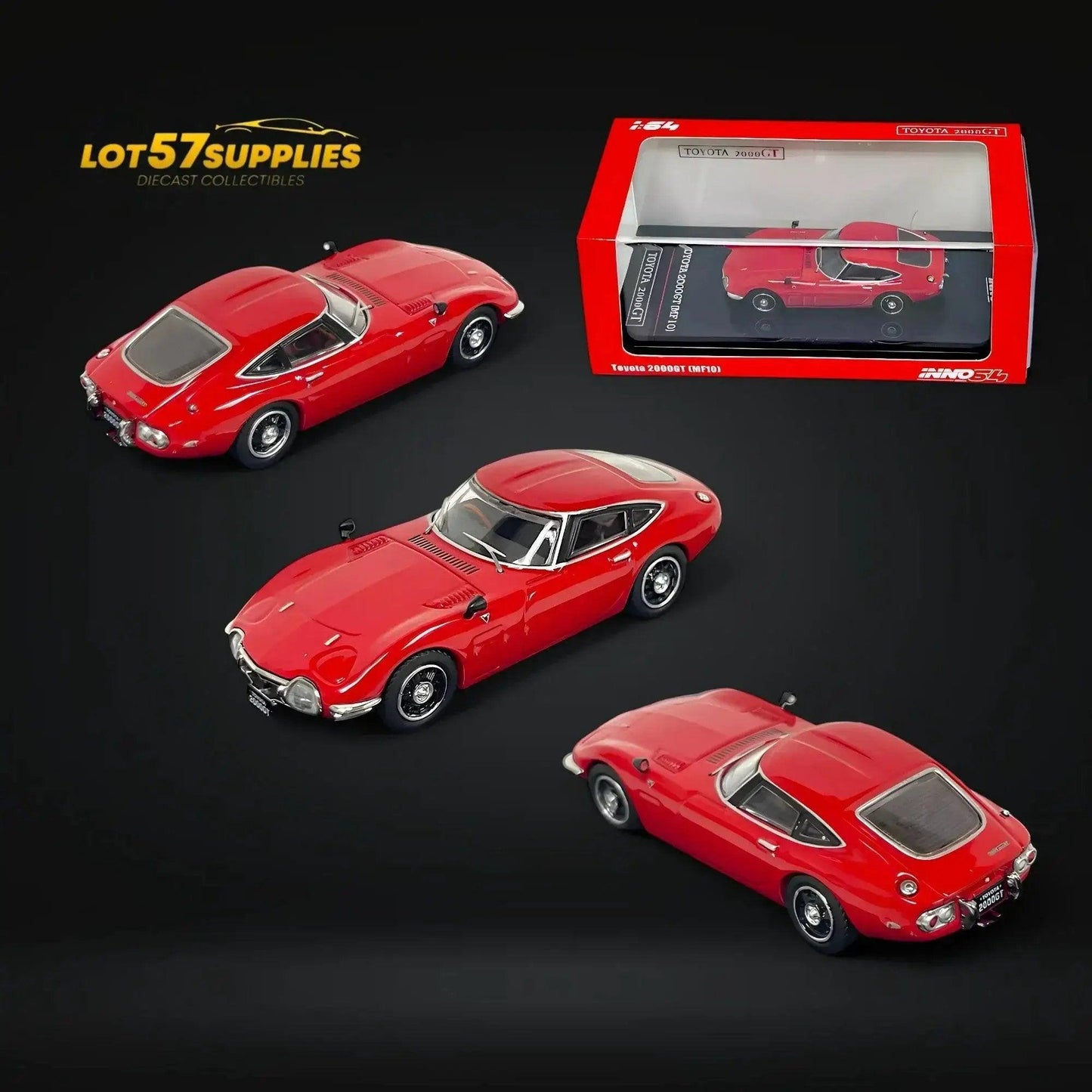  Toyota 2000GT Diecast 1 64 Scale Model Red Edition -  ToylandEU™