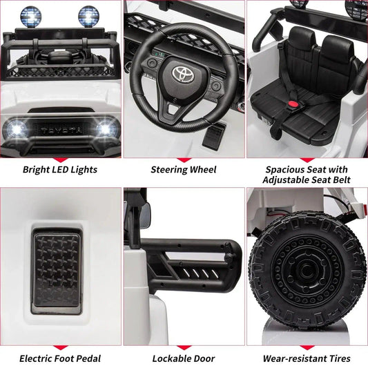  Toyota Licensed Ride On Car With LED Lights -  ToylandEU™