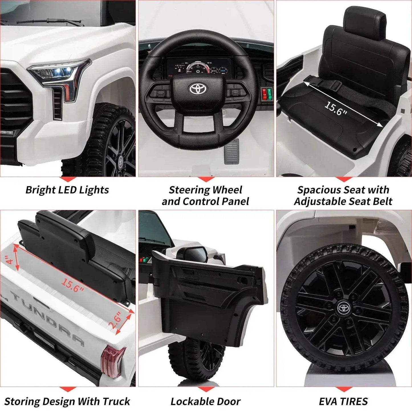  Toyota Ride On Car Officially Licensed With LED Lights -  ToylandEU™