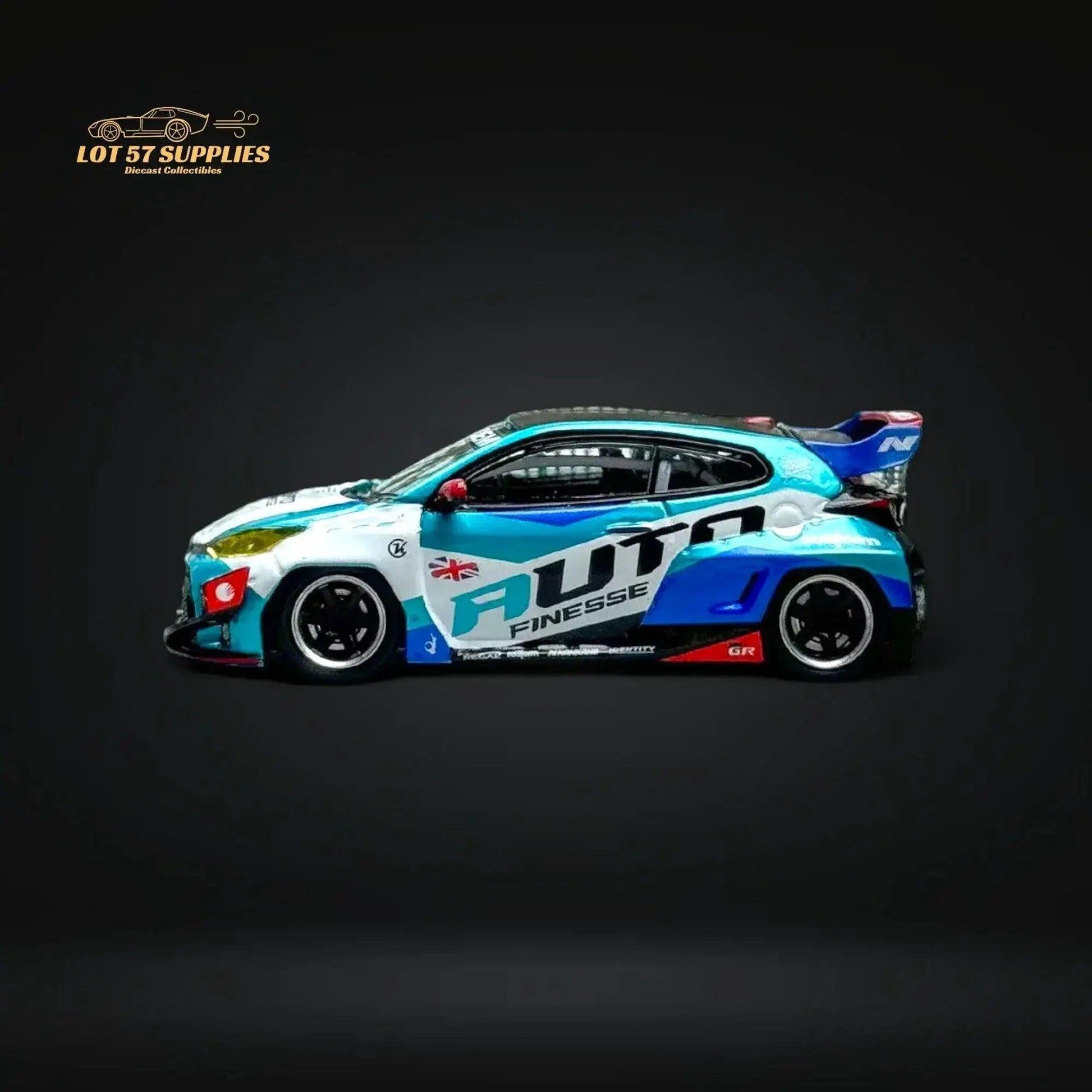  Toyota Yaris GR Diecast Fuji Auto Finesse Blue -  ToylandEU™