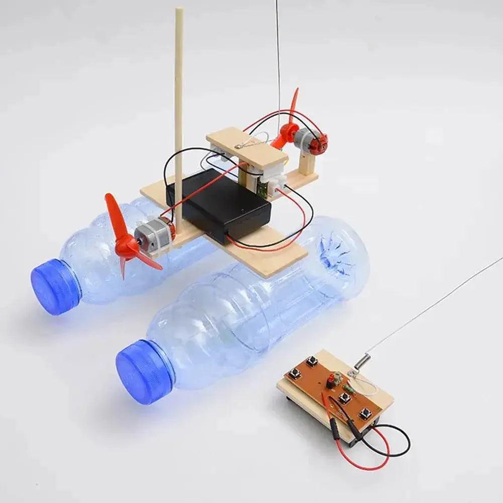  DIY Educational Toys Kit Toys Science Remote Control Wind Ship Model Gifts for Kids Without Bottles -  ToylandEU™
