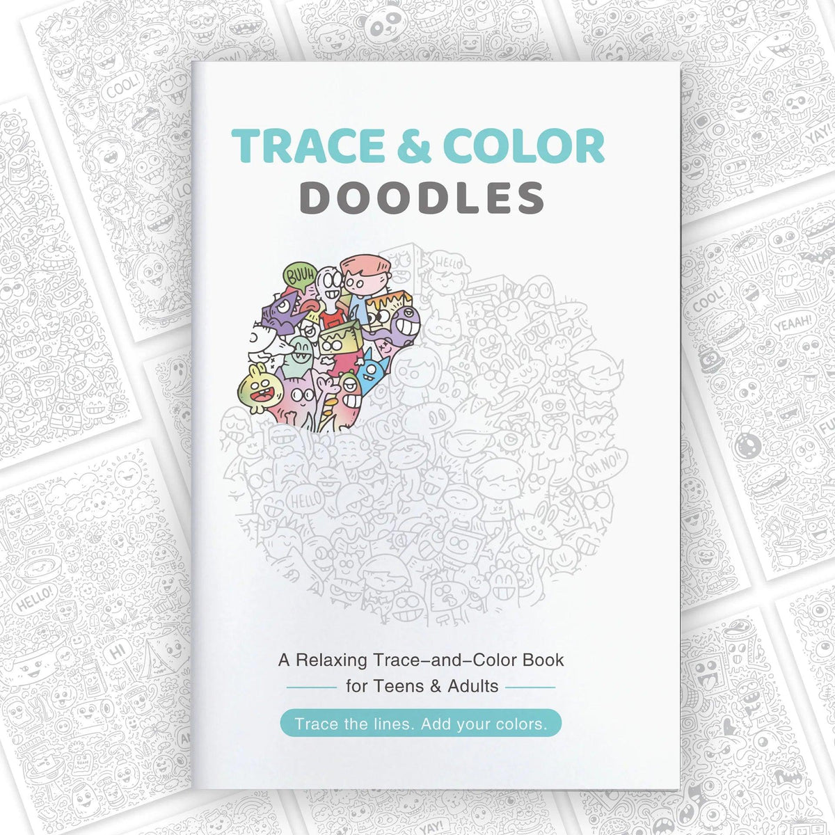 Trace And Color Book | Stress Relief Art | Toylandeu™